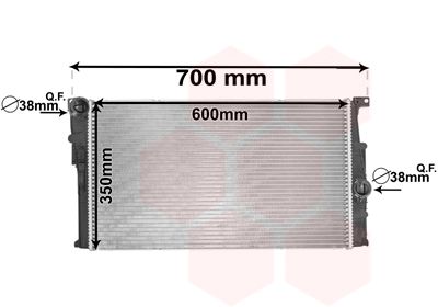 VAN WEZEL radiatorius, variklio aušinimas 06002455